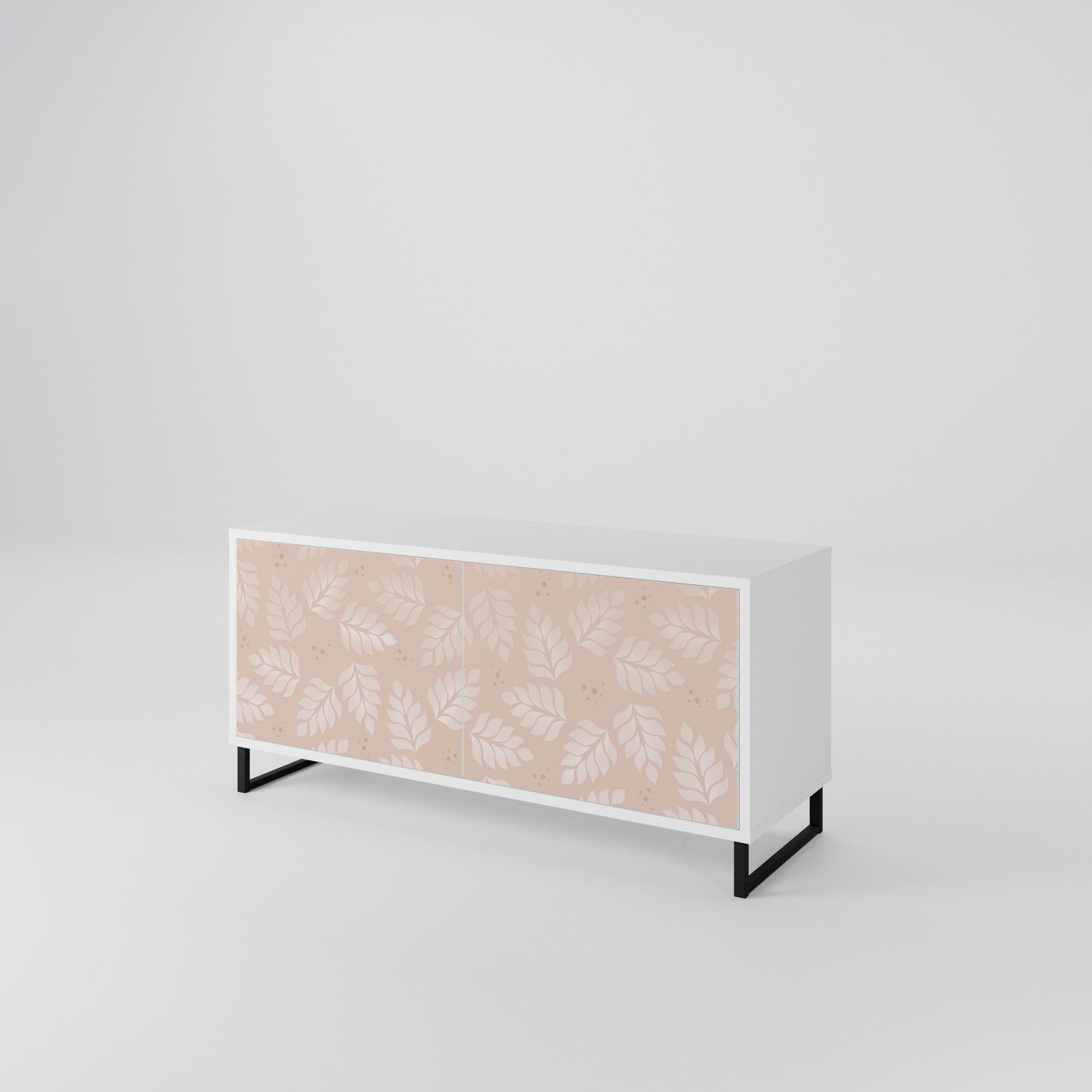 LEAVES ON BEIGE Mobile TV Compatto a 2 Ante