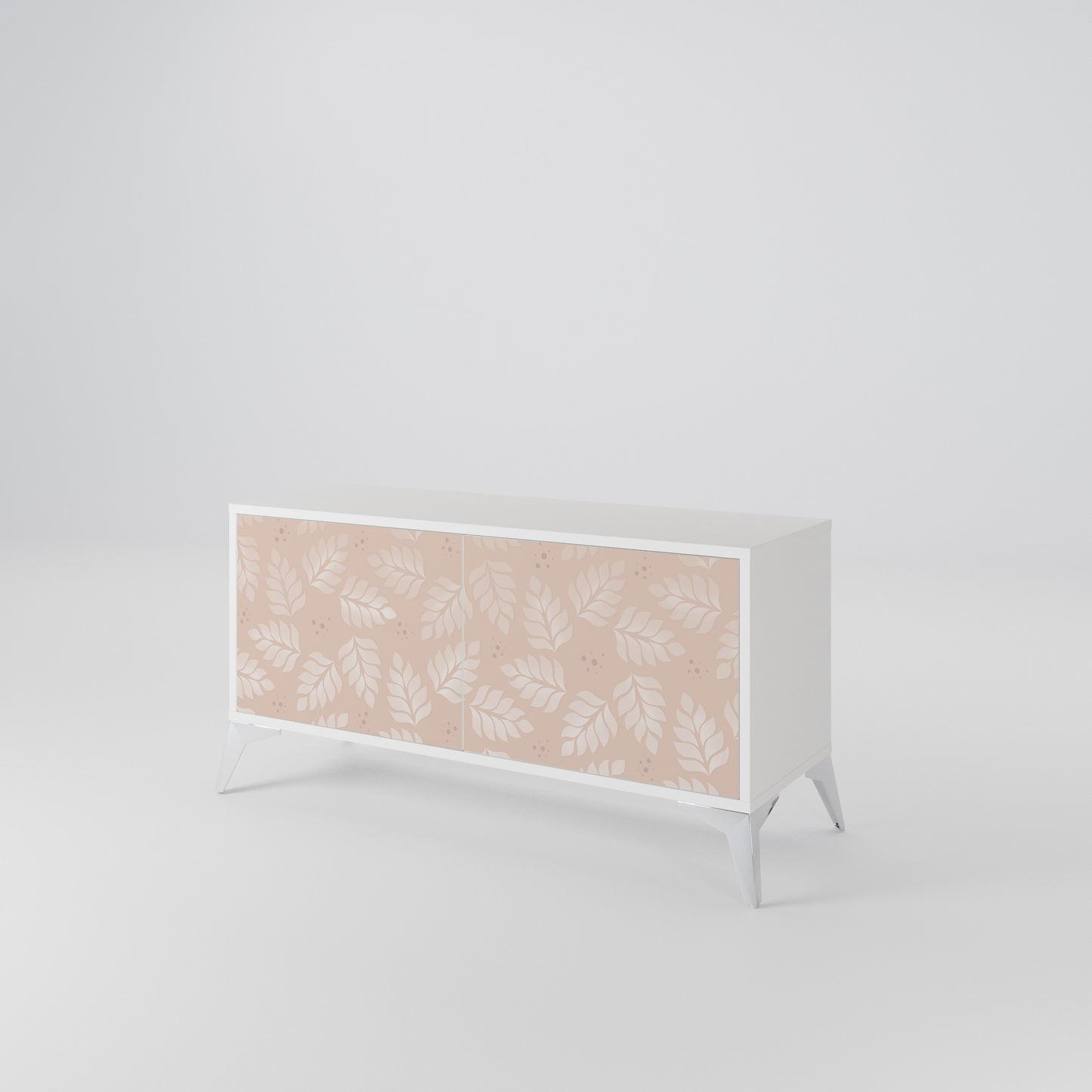 LEAVES ON BEIGE Mobile TV Compatto a 2 Ante