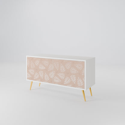 LEAVES ON BEIGE Mobile TV Compatto a 2 Ante