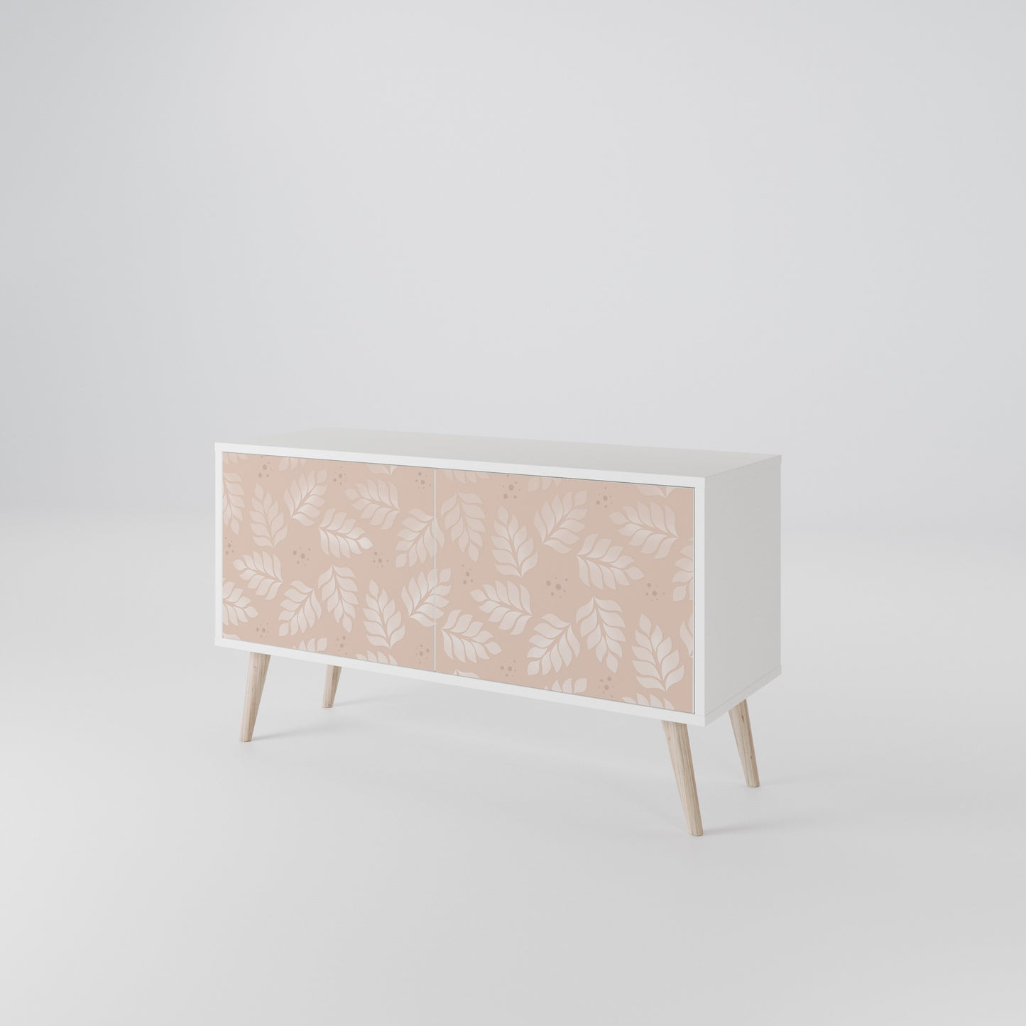 LEAVES ON BEIGE Mobile TV Compatto a 2 Ante