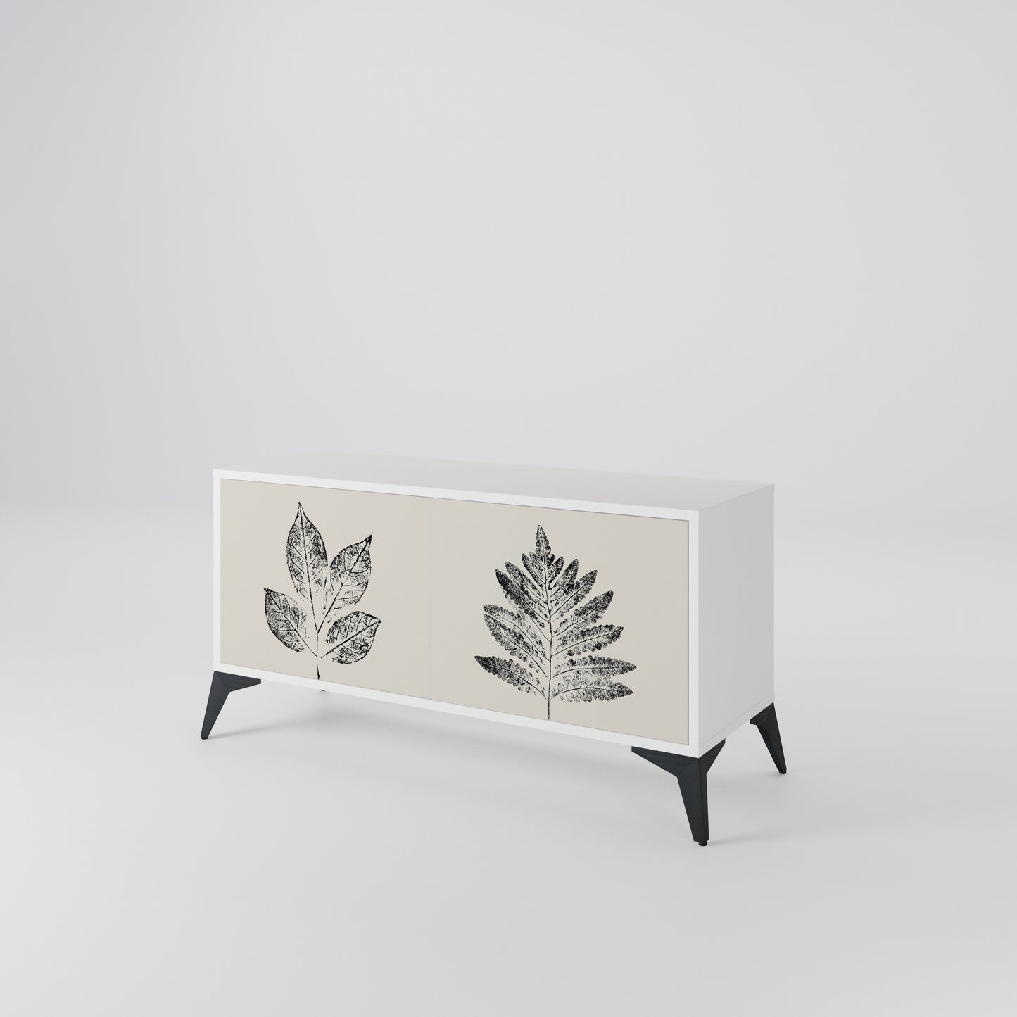 LEAFY STAMPS Mobile TV Compatto a 2 Ante