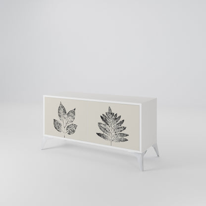 LEAFY STAMPS Mobile TV Compatto a 2 Ante
