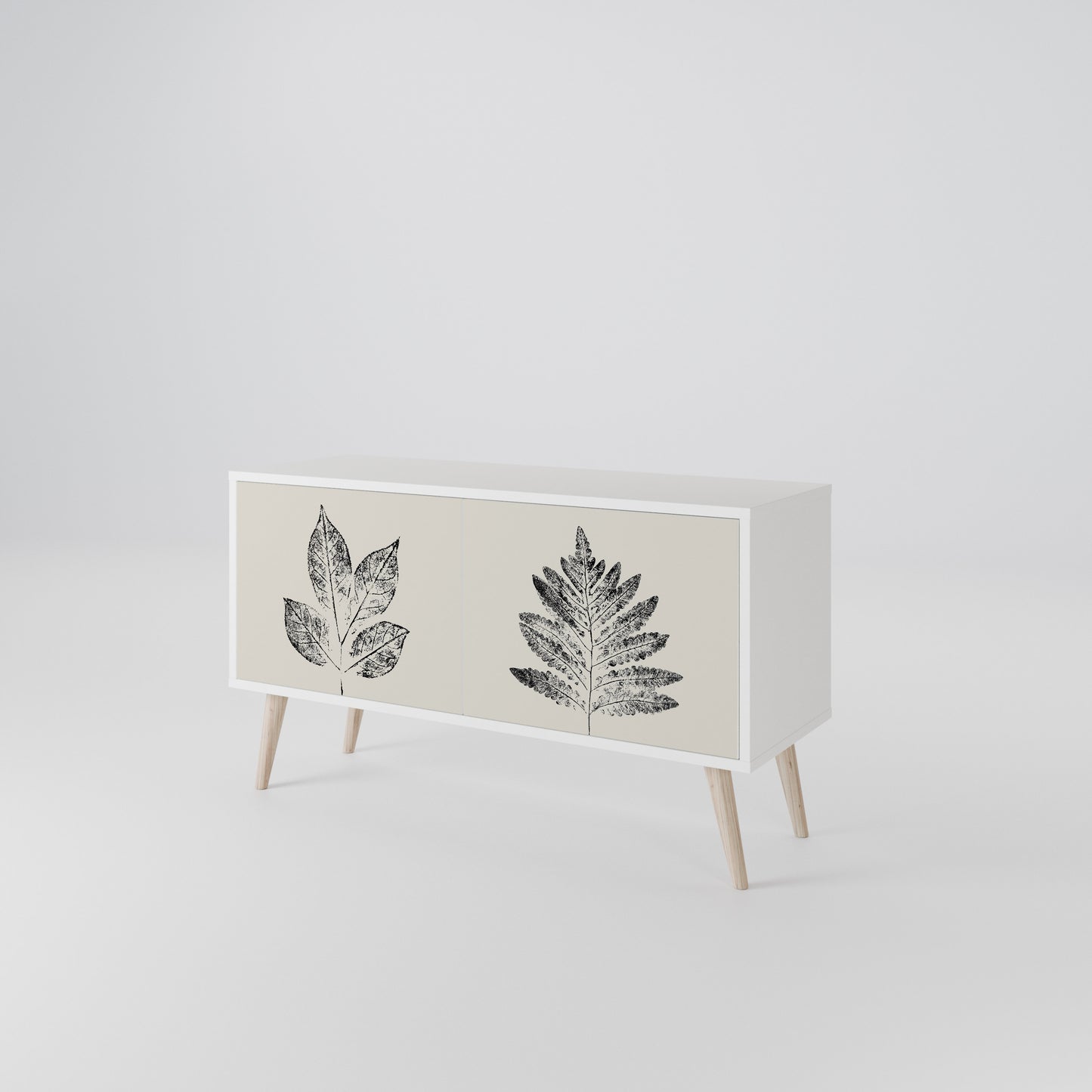 LEAFY STAMPS Mobile TV Compatto a 2 Ante