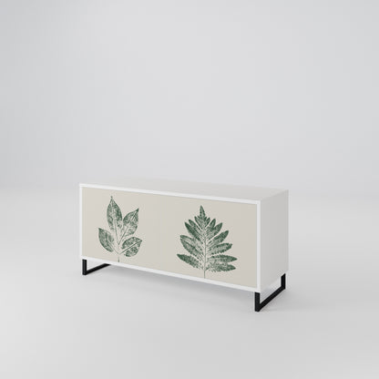 GREEN LEAFY STAMPS Mobile TV Compatto a 2 Ante