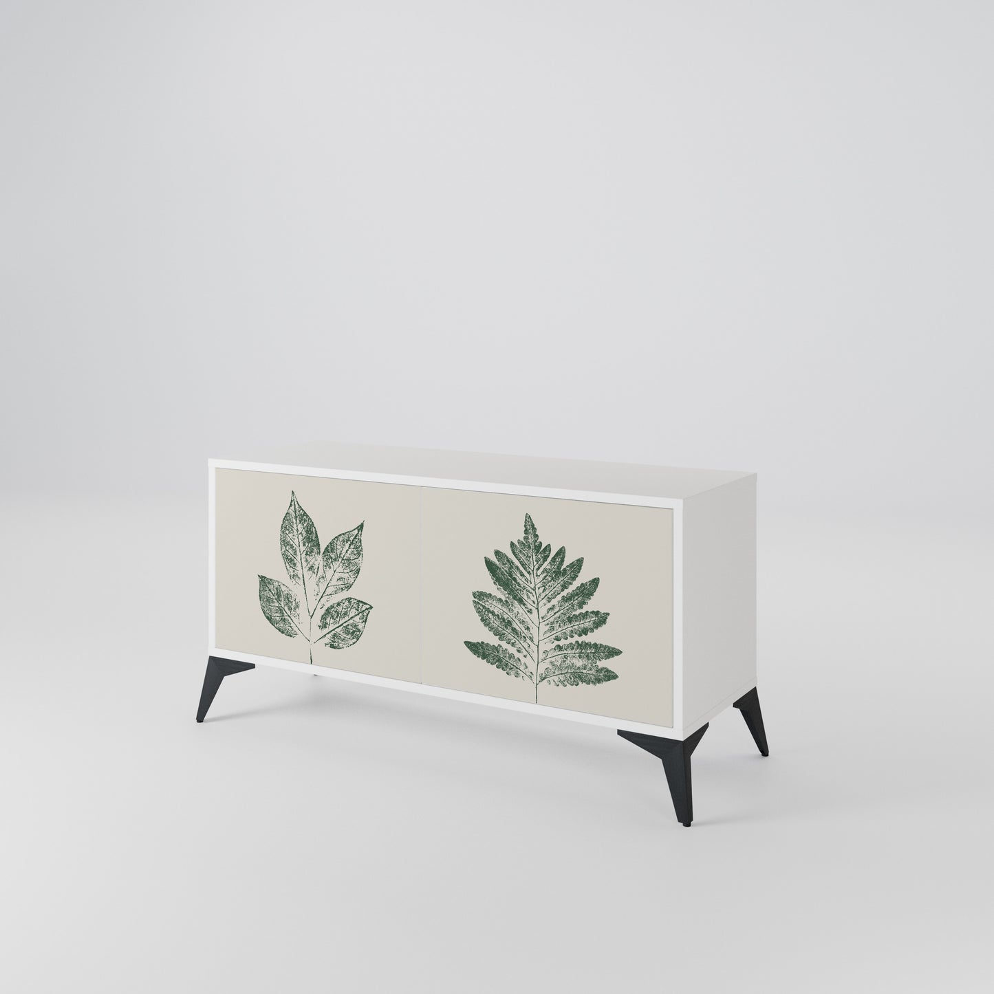 GREEN LEAFY STAMPS Mobile TV Compatto a 2 Ante