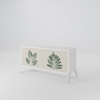 GREEN LEAFY STAMPS Mobile TV Compatto a 2 Ante