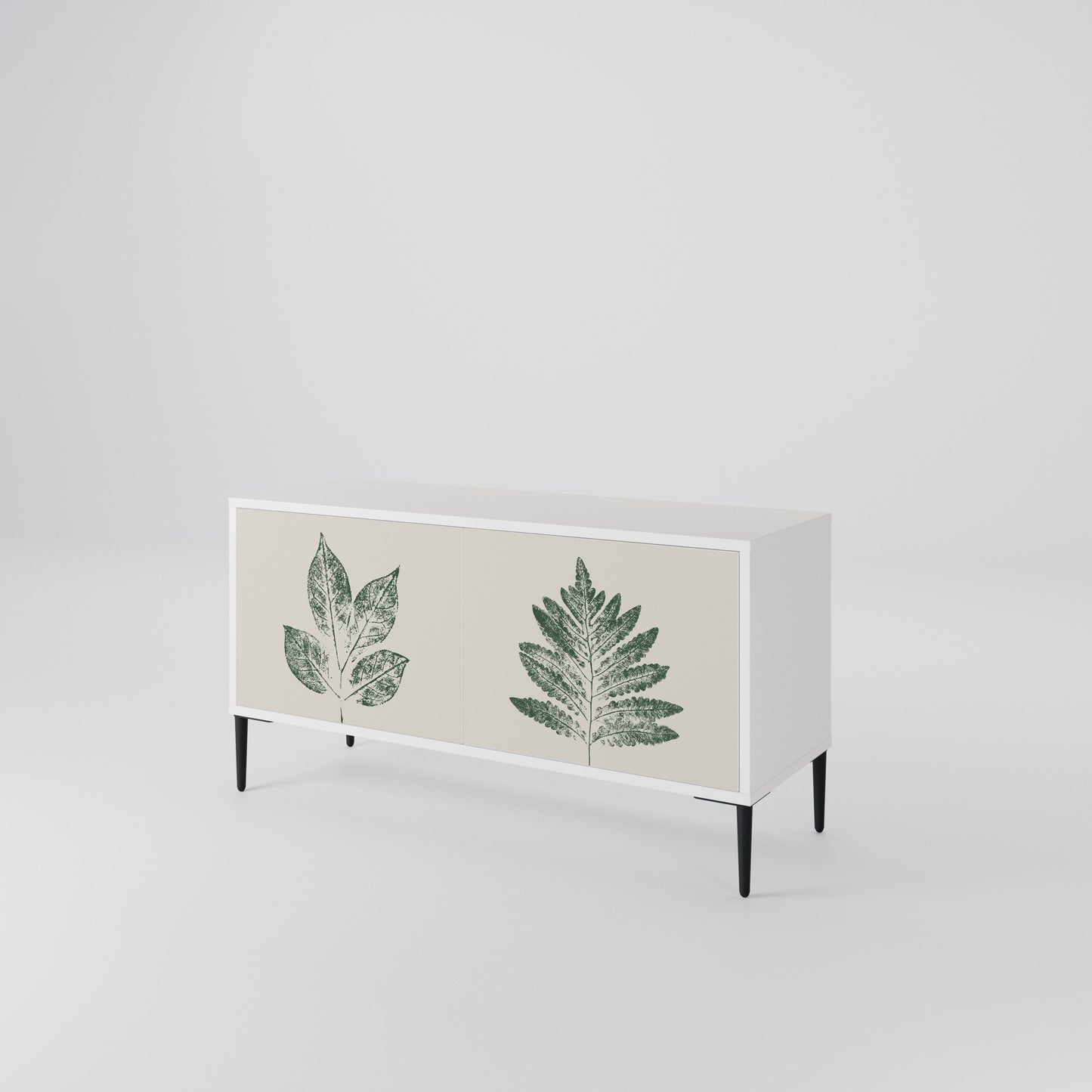 GREEN LEAFY STAMPS Mobile TV Compatto a 2 Ante