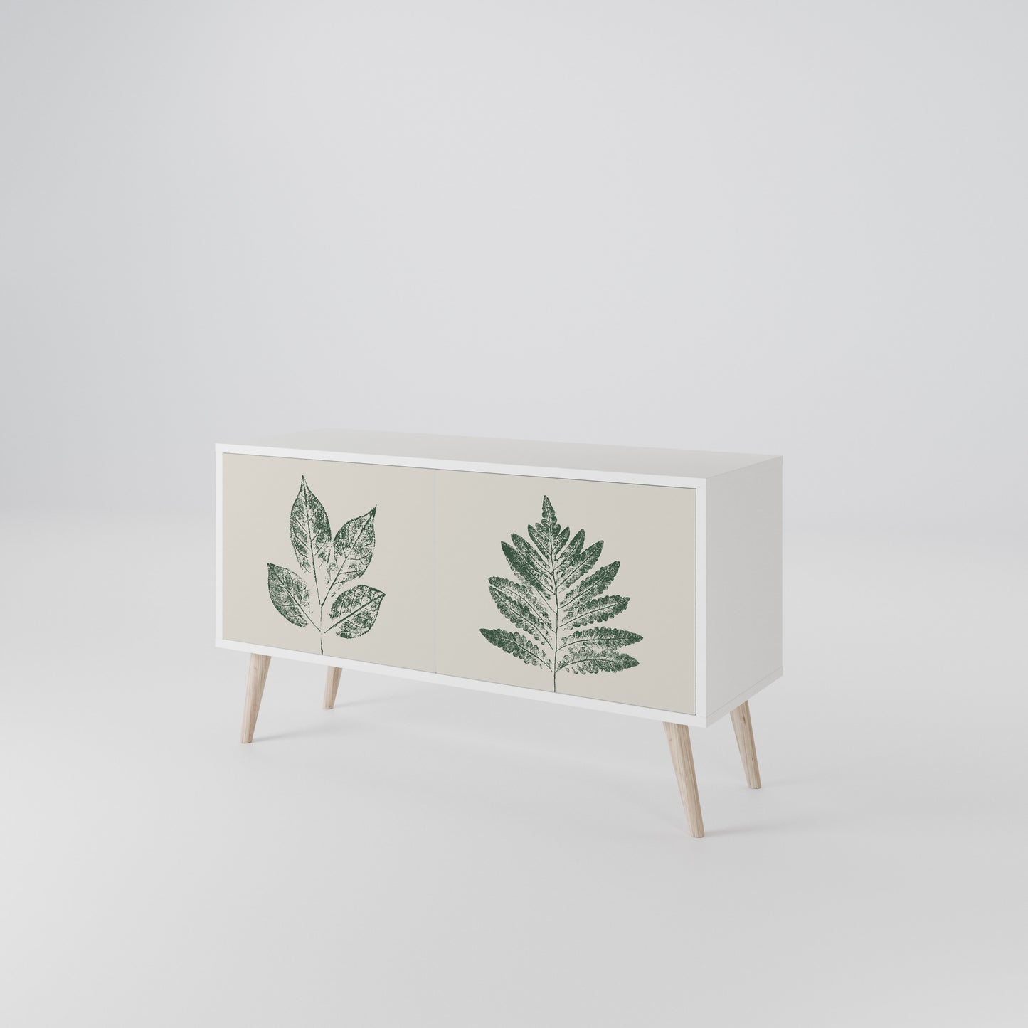 GREEN LEAFY STAMPS Mobile TV Compatto a 2 Ante