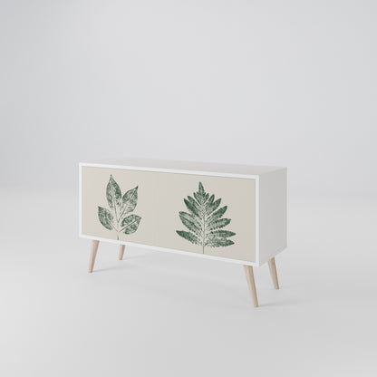 GREEN LEAFY STAMPS Mobile TV Compatto a 2 Ante