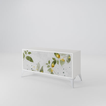 ELEGANT BOTANICS Mobile TV Compatto a 2 Ante