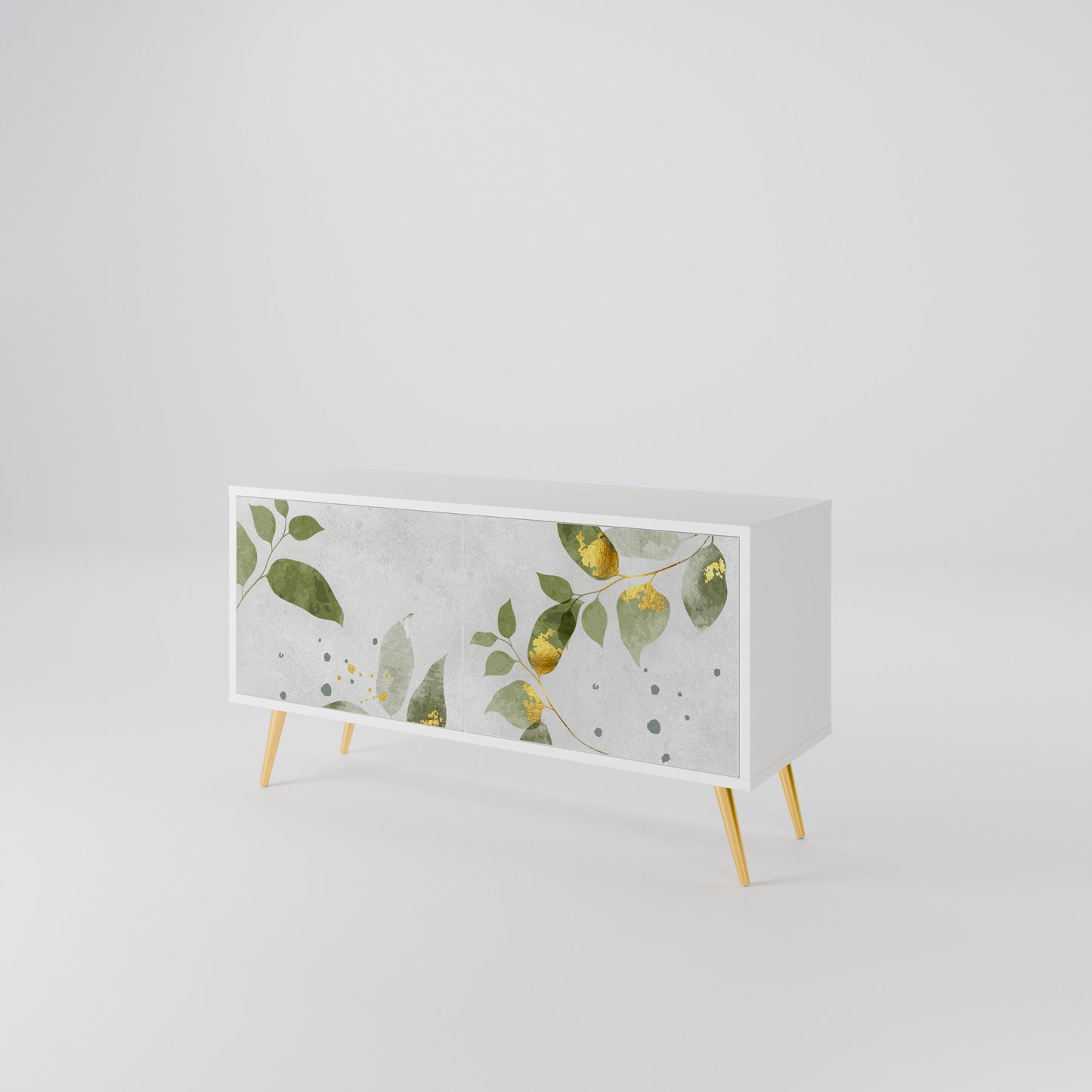 ELEGANT BOTANICS Mobile TV Compatto a 2 Ante