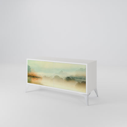 MORNING BY THE LAKE Mobile TV Compatto a 2 Ante