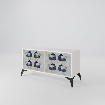 MAJESTIC STEED Mobile TV Compatto a 2 Ante