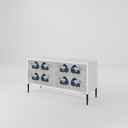 MAJESTIC STEED Mobile TV Compatto a 2 Ante
