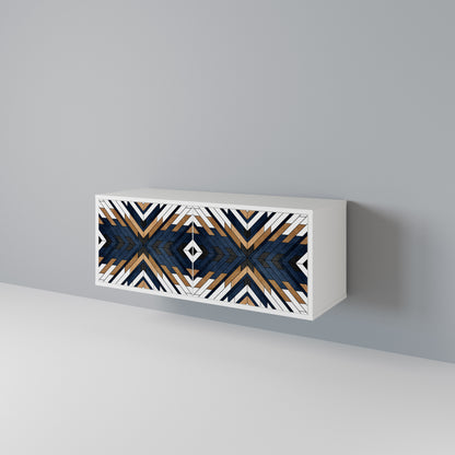 ARTFUL GEOMETRY Mobile TV Compatto a 2 Ante
