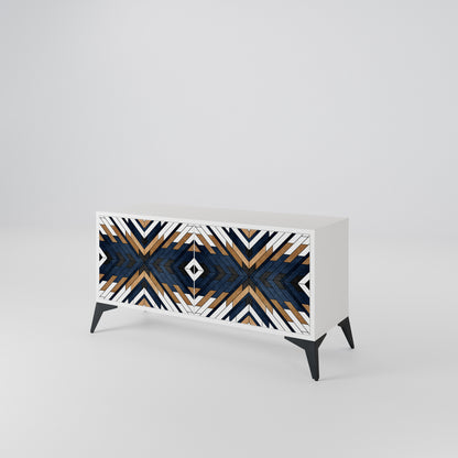 ARTFUL GEOMETRY Mobile TV Compatto a 2 Ante