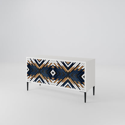 ARTFUL GEOMETRY Mobile TV Compatto a 2 Ante