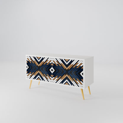 ARTFUL GEOMETRY Mobile TV Compatto a 2 Ante
