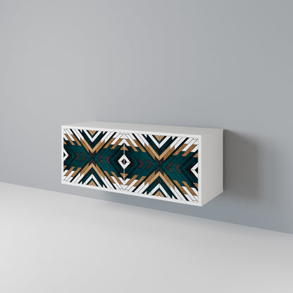 ARTISTIC GEOMETRY Mobile TV Compatto a 2 Ante