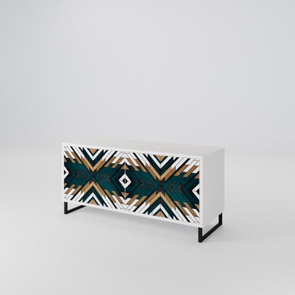 ARTISTIC GEOMETRY Mobile TV Compatto a 2 Ante