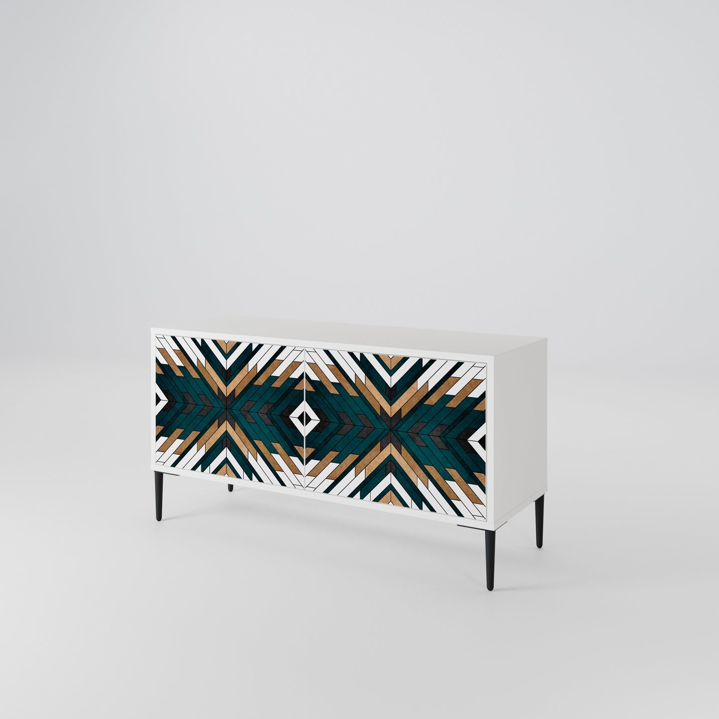 ARTISTIC GEOMETRY Mobile TV Compatto a 2 Ante