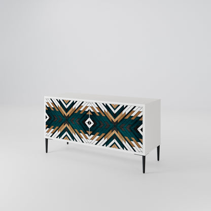 ARTISTIC GEOMETRY Mobile TV Compatto a 2 Ante