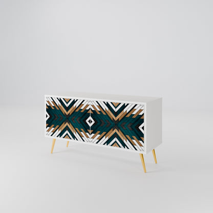 ARTISTIC GEOMETRY Mobile TV Compatto a 2 Ante