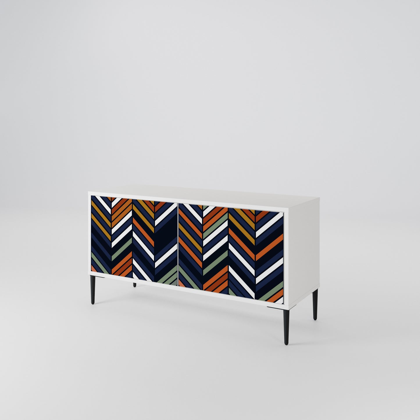 VIBRANT PATCHWORK Compact 2-Door TV Cabinet