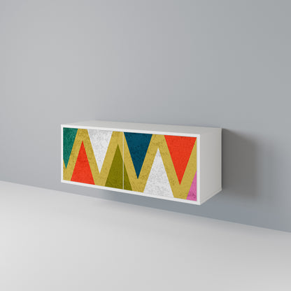 COLORFUL TRIANGLES Mobile TV Compatto a 2 Ante