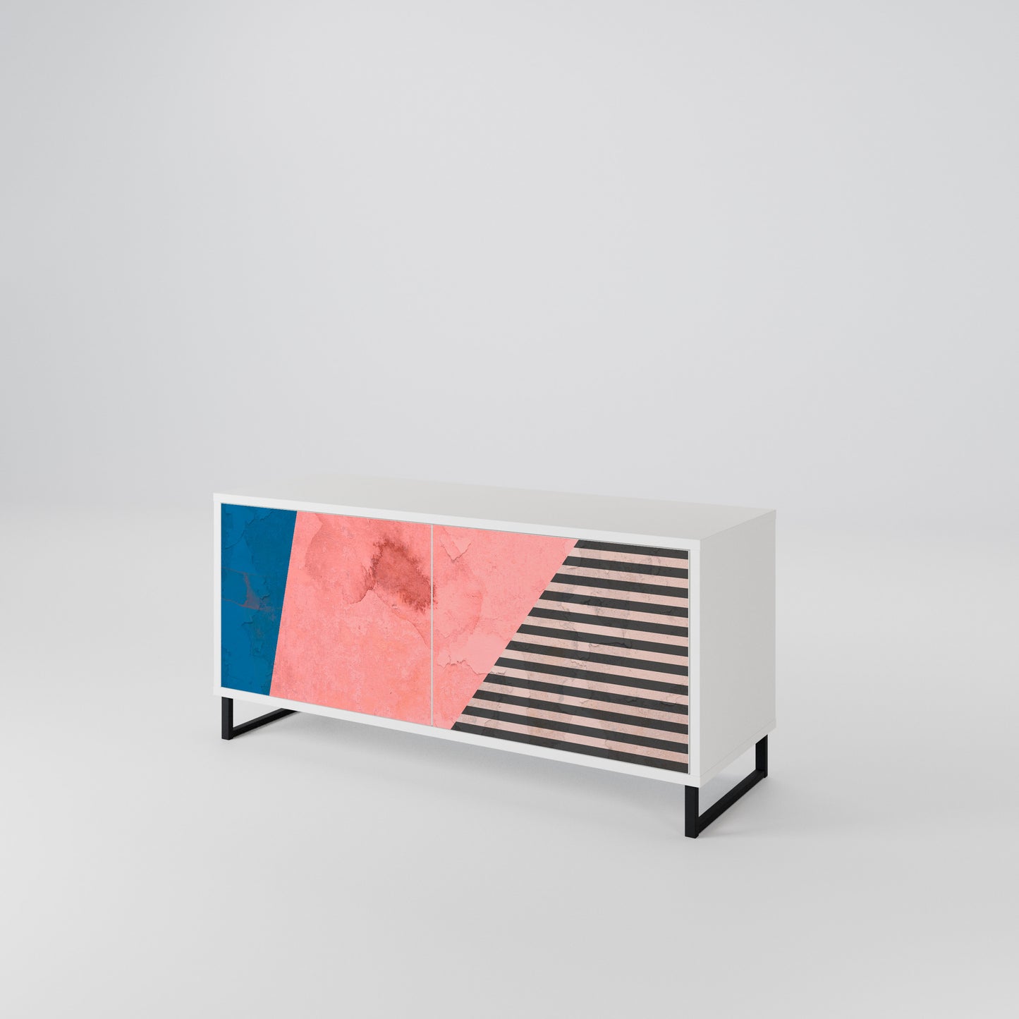 GLAMOROUS STRIPE Mobile TV Compatto a 2 Ante