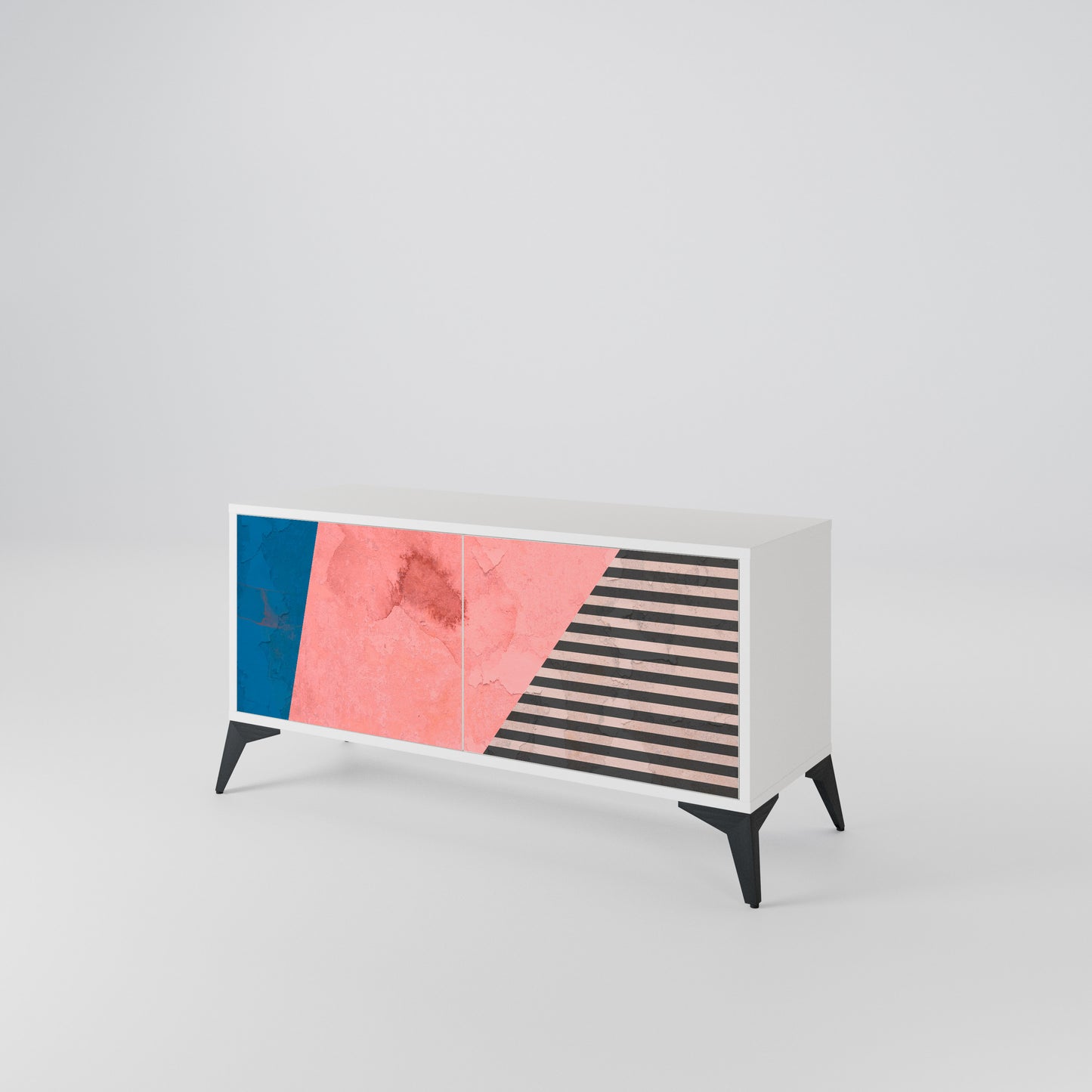 GLAMOROUS STRIPE Mobile TV Compatto a 2 Ante