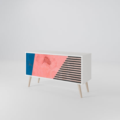 GLAMOROUS STRIPE Mobile TV Compatto a 2 Ante