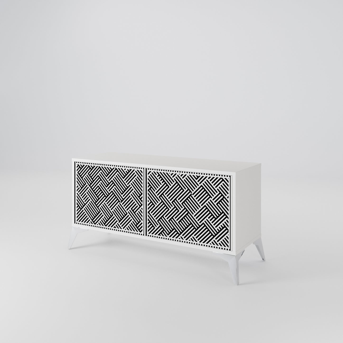 TEMPORARY SEQUENCE Compact 2-Door TV Cabinet