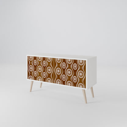 BROWN EYES Compact 2-Door TV Cabinet