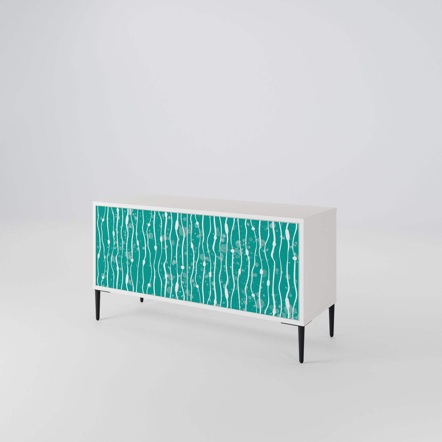 TURQUOISE RAIN Mobile TV Compatto a 2 Ante
