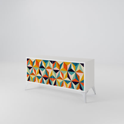 TESSELATE TREASURES Compact 2-Door TV Cabinet