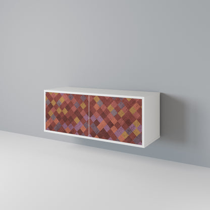PAINTED SQUARES Mobile TV Compatto a 2 Ante