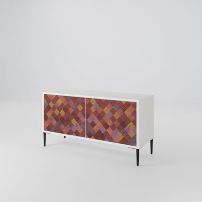 PAINTED SQUARES Mobile TV Compatto a 2 Ante
