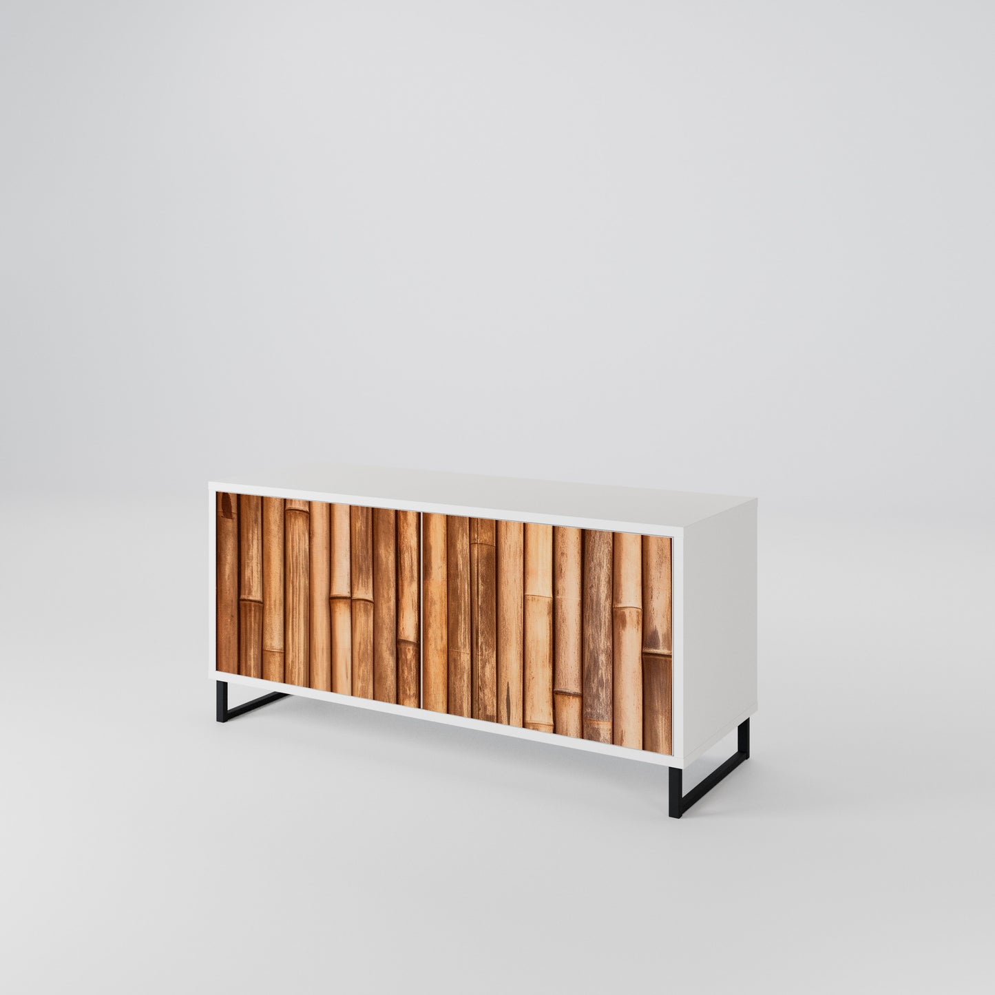 NATURAL WOOD Mobile TV Compatto a 2 Ante