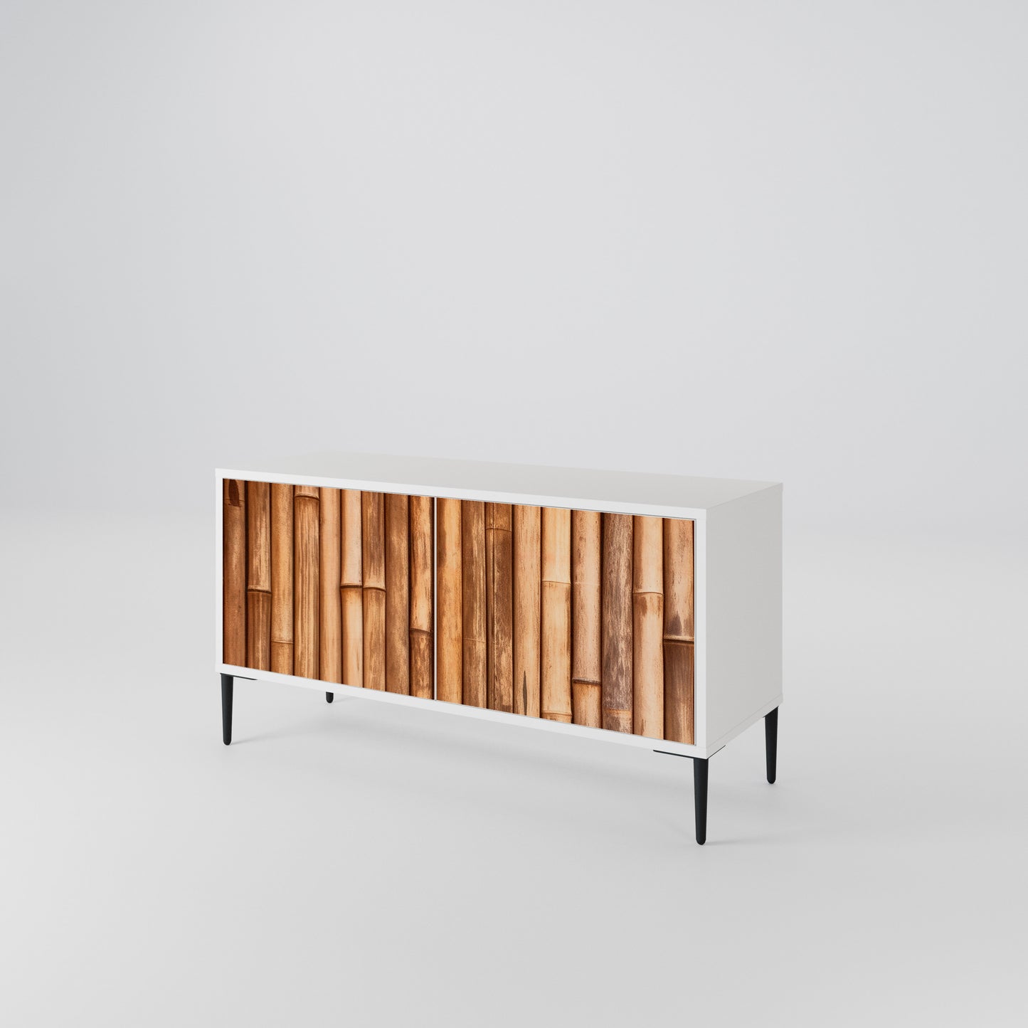 NATURAL WOOD Mobile TV Compatto a 2 Ante