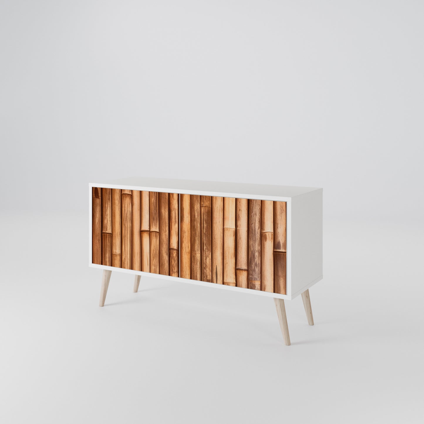 NATURAL WOOD Mobile TV Compatto a 2 Ante