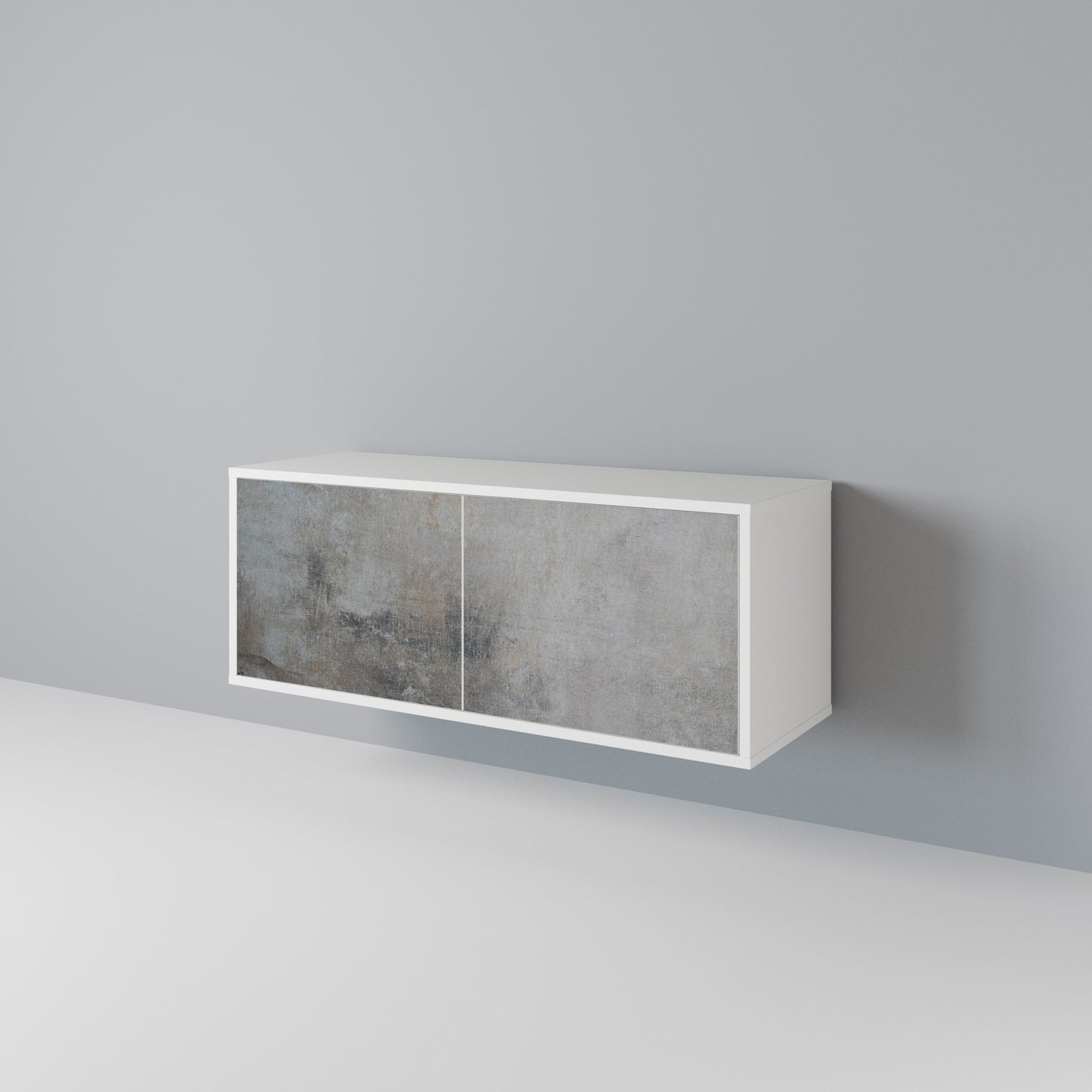 CONCRETE WALL Mobile TV Compatto a 2 Ante
