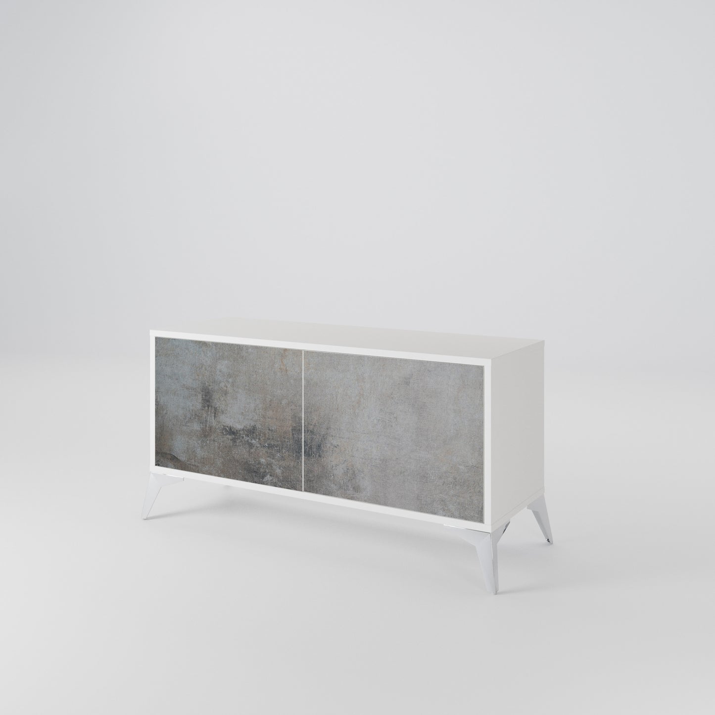 CONCRETE WALL Mobile TV Compatto a 2 Ante
