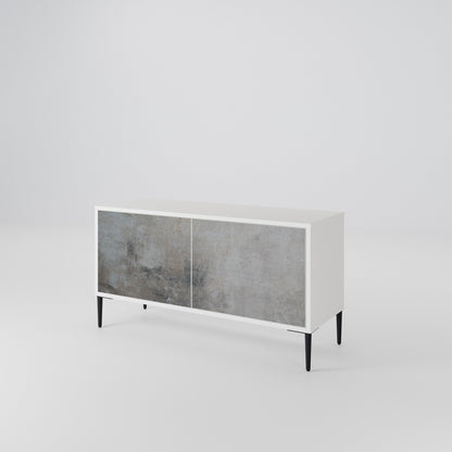 CONCRETE WALL Mobile TV Compatto a 2 Ante