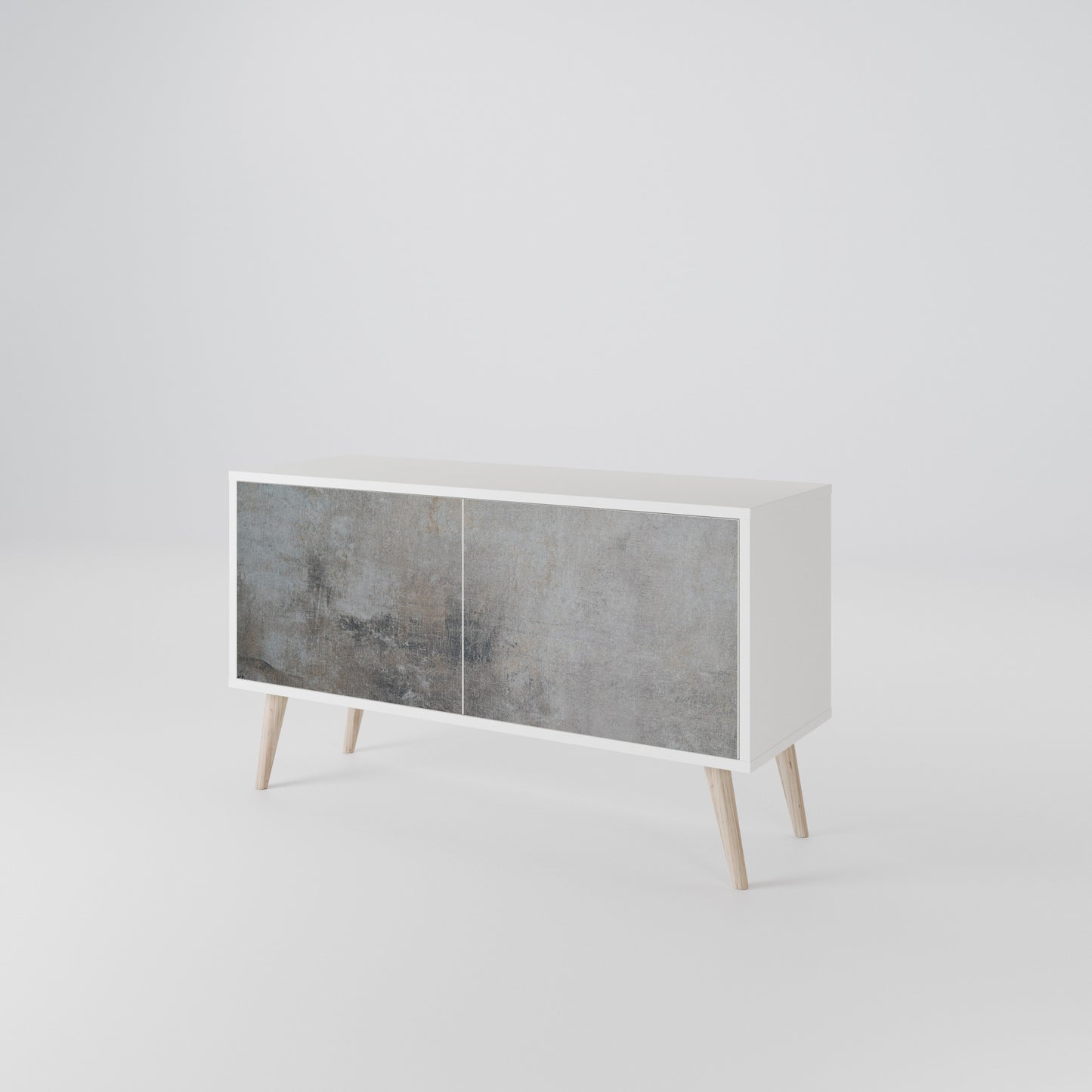 CONCRETE WALL Mobile TV Compatto a 2 Ante
