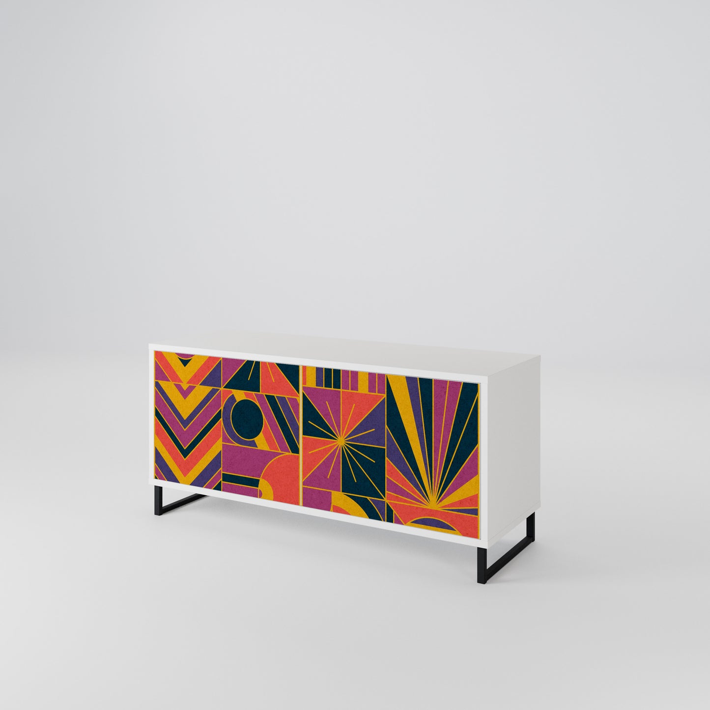 ELECTRIC PATTERNS Mobile TV Compatto a 2 Ante