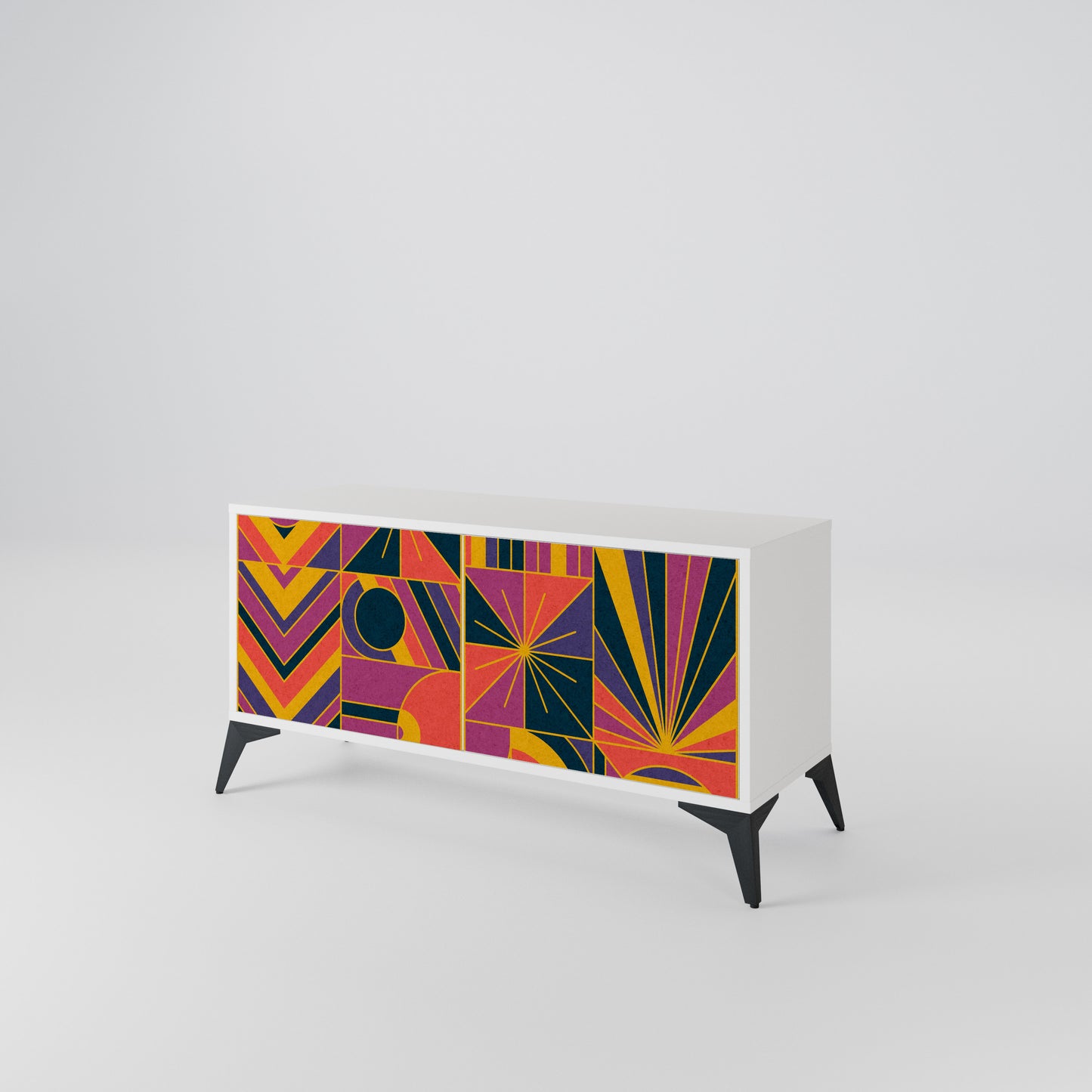 ELECTRIC PATTERNS Mobile TV Compatto a 2 Ante