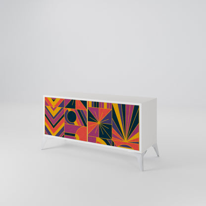 ELECTRIC PATTERNS Mobile TV Compatto a 2 Ante