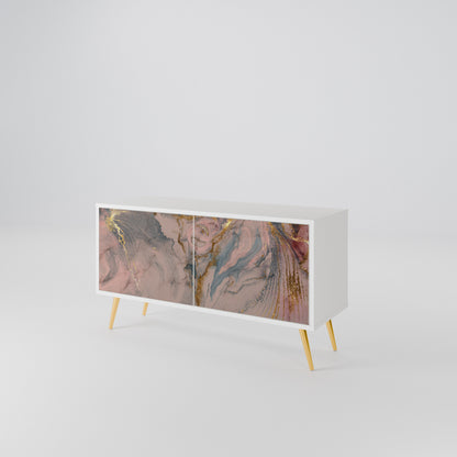 GILDED SWIRLS Mobile TV Compatto a 2 Ante
