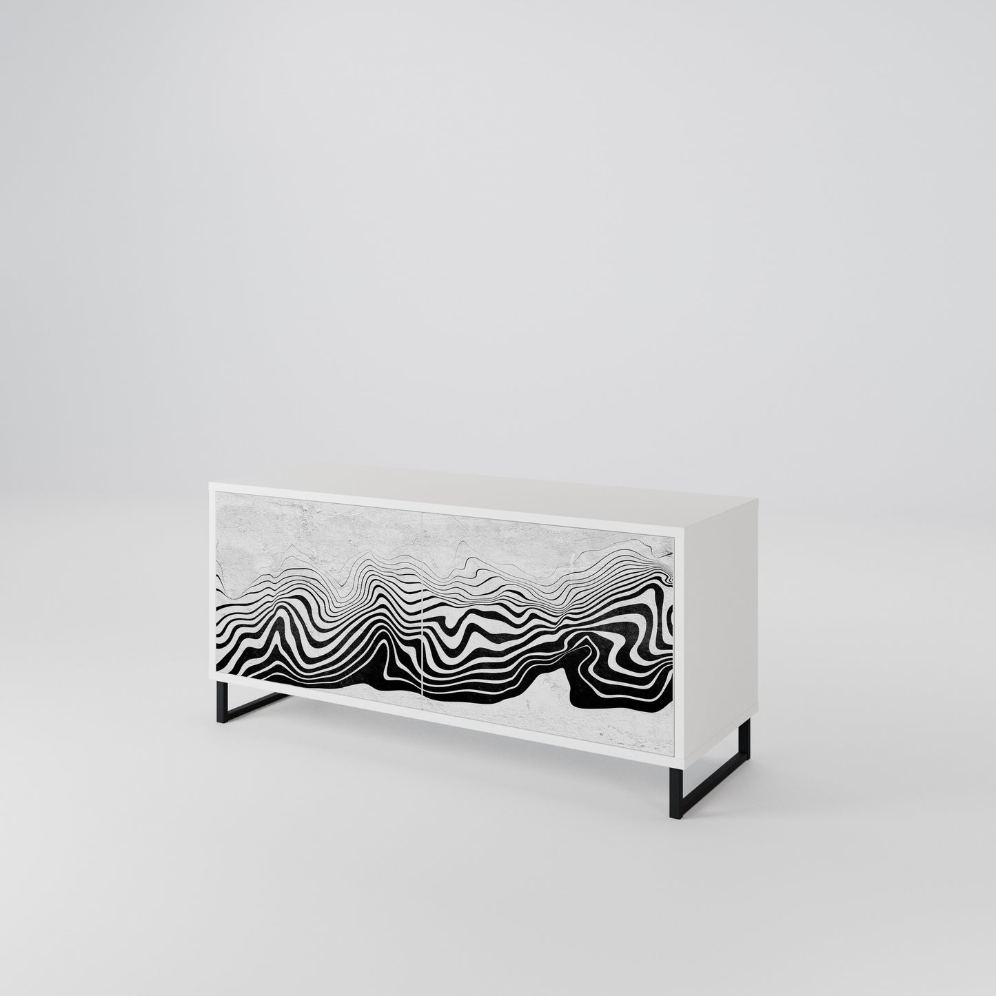 MONOCHROME MIRAGE Mobile TV Compatto a 2 Ante
